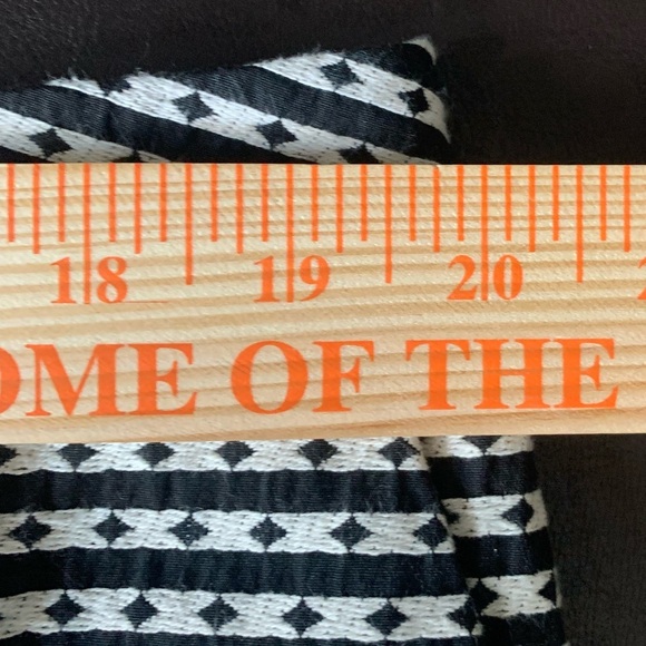 Merona Women's Skirt, Black & White Diamond Print, Zipper Back, Pockets; Size 18 - Picture 9 of 10